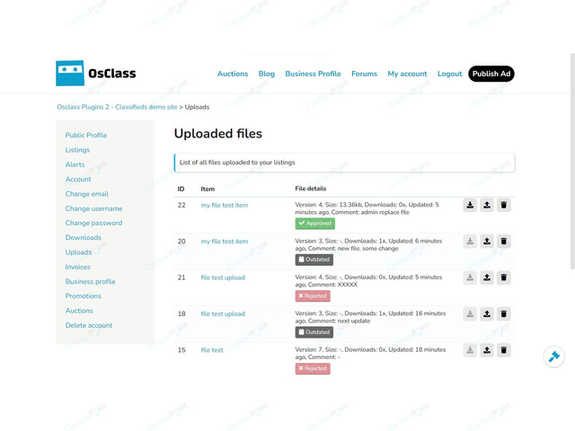Virtual Products Plugin - Payments & Ecommerce - Osclass plugins