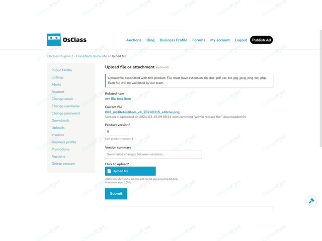 Virtual Products Plugin - Osclass plugins - OsclassPoint.com