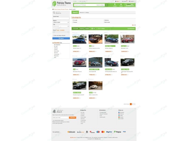 Patricia Free Osclass Theme