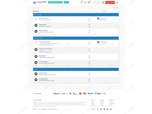 Forums Osclass Plugin - Chat & Messaging - Osclass plugins