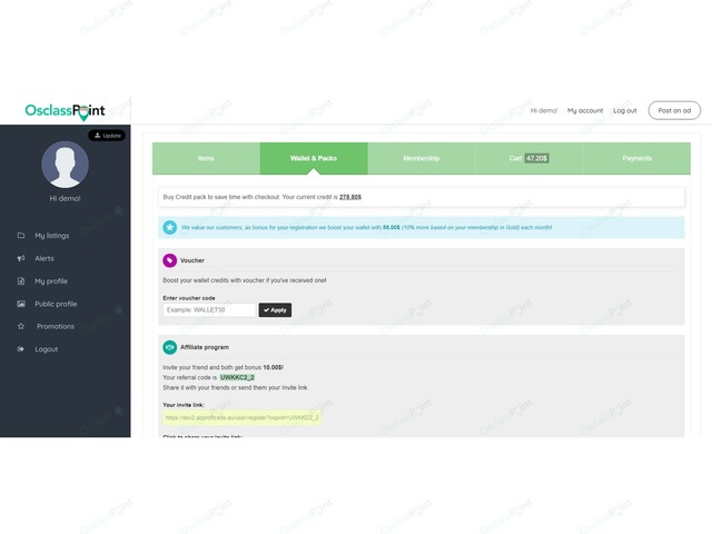 Voucher & Discount Osclass Plugin - Osclass plugins - OsclassPoint.com
