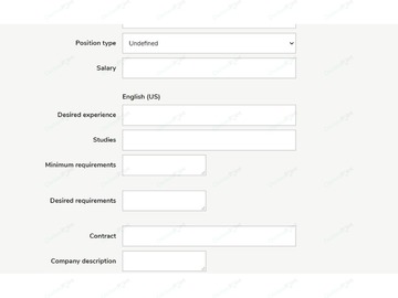 Jobs Attributes Osclass Plugin - Attributes, Fields & Maps - Osclass plugins