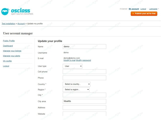 Modern Osclass Theme - Osclass themes - OsclassPoint.com
