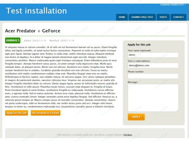 Jobs & Recruitment - NewCorp Osclass Theme