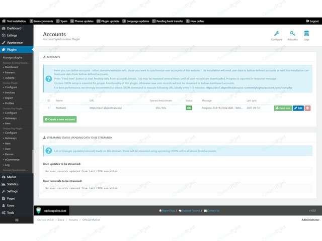 Account Synchronization Osclass Free Plugin - SEO, Speed & Admin - Osclass plugins