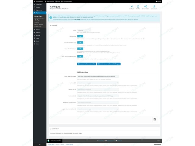 PWA Osclass Plugin (Native Apps Tool)