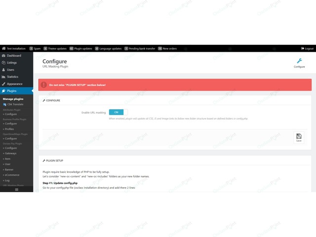 URL Masking Plugin - Security & Anti-Spam - Osclass plugins