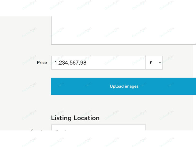 Price Input Formatter Plugin - Design & Interface - Osclass plugins