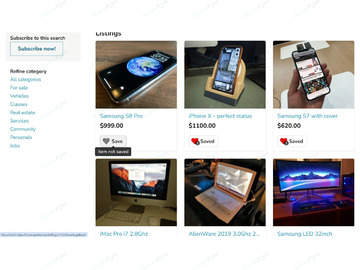 Saved Items Plugin - Design & Interface - Osclass plugins