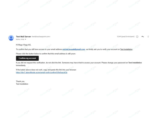 Email Verification Plugin - Osclass plugins - OsclassPoint.com
